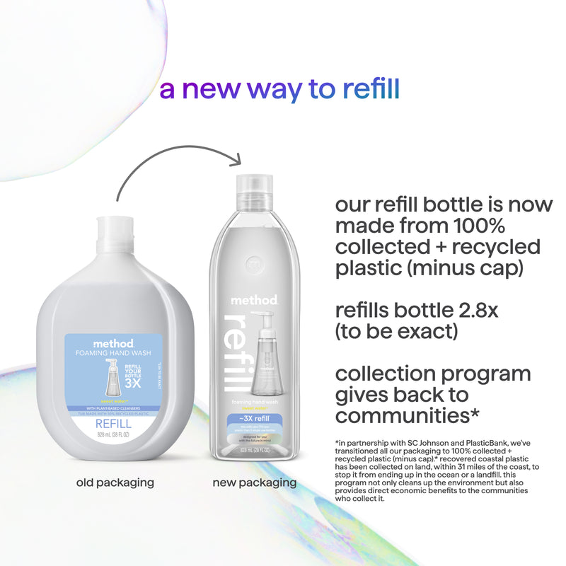 foaming hand wash refill 828ml - sweet water