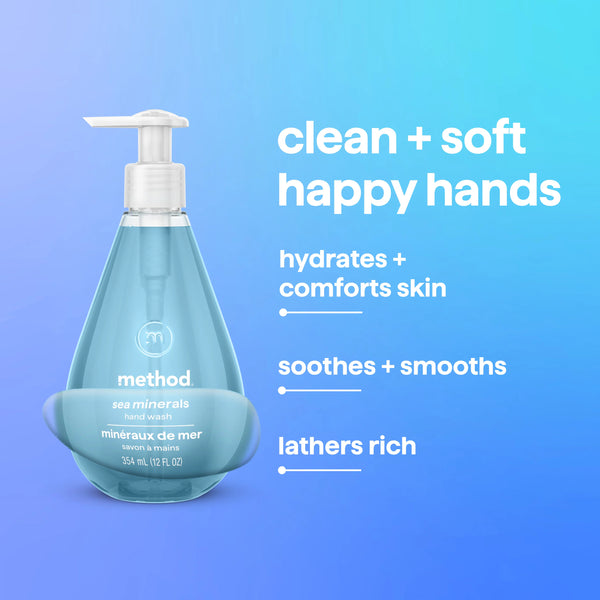 (carton of 6) gel hand wash 354ml - sea minerals