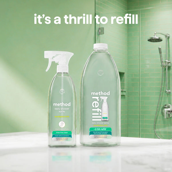 daily shower spray refill 2l - eucalyptus mint