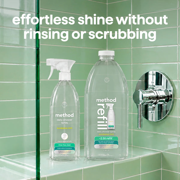 daily shower spray refill 2l - eucalyptus mint