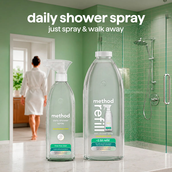 daily shower spray refill 2l - eucalyptus mint