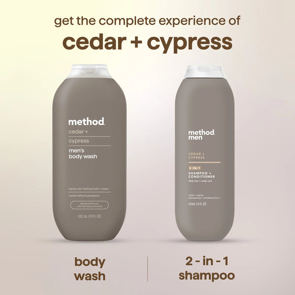 body wash 532ml - cedar + cypress