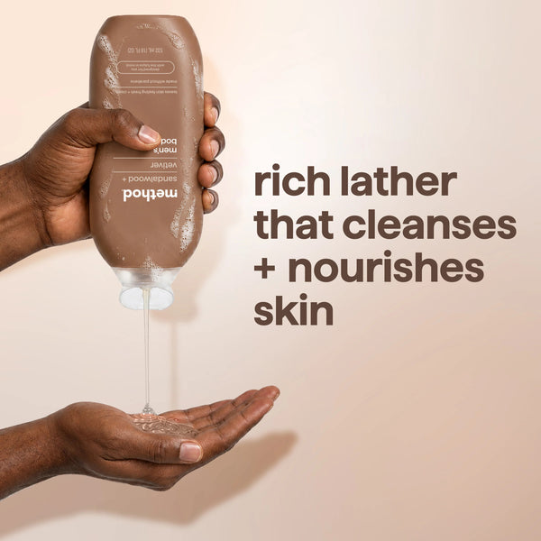body wash 532ml - sandalwood + vetiver