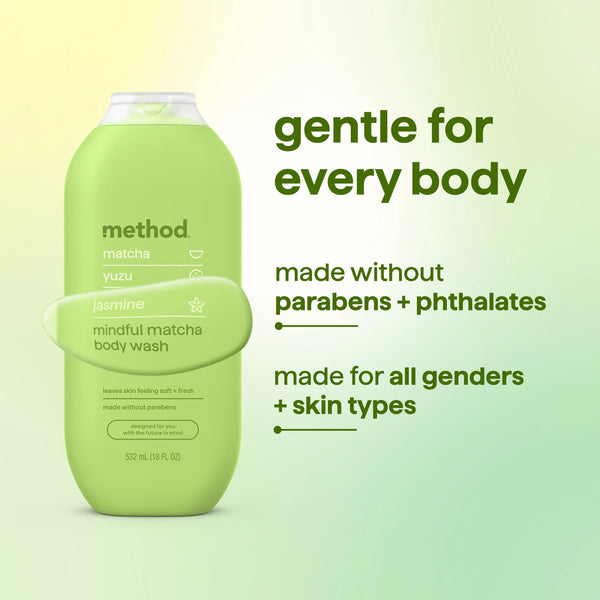 body wash 532ml - mindful matcha