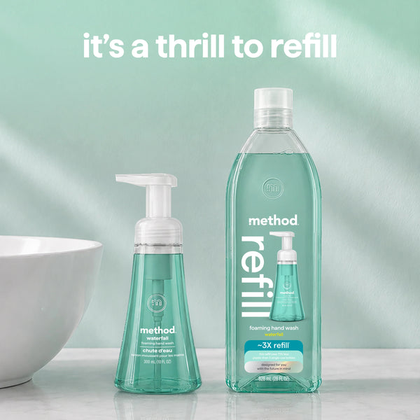 foaming hand wash refill 828ml - waterfall