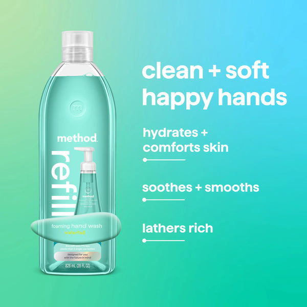 foaming hand wash refill 828ml - waterfall