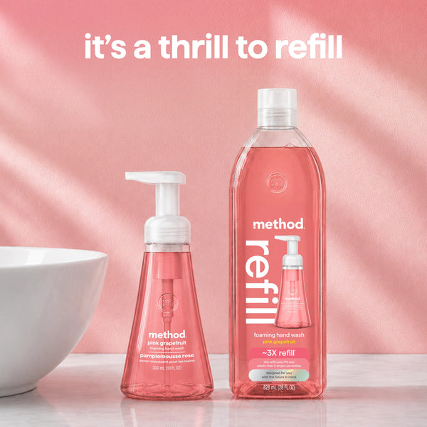 foaming hand wash refill 828ml - pink grapefruit