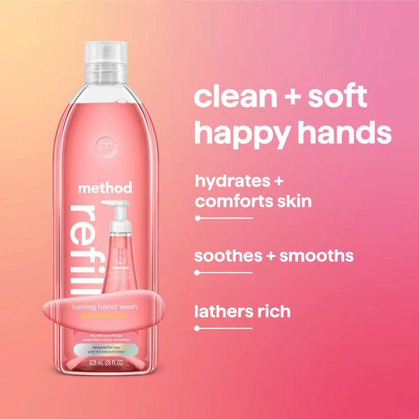 foaming hand wash refill 828ml - pink grapefruit