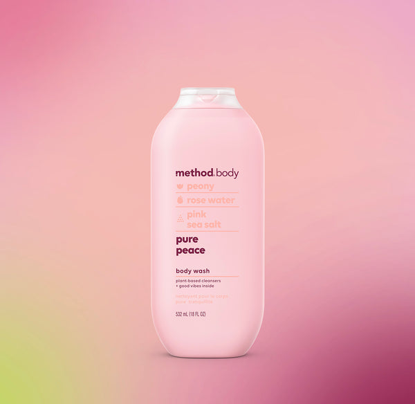 (carton of 6) body wash 532ml - pure peace