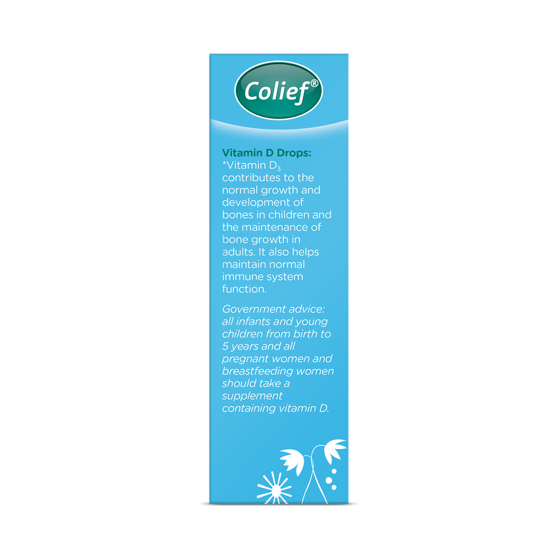 Colief Vitamin D3 Drops 200IU 20ml (Suitable for the whole family)