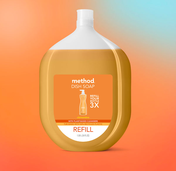 dish soap refill 1.59L - clementine (new packaging)