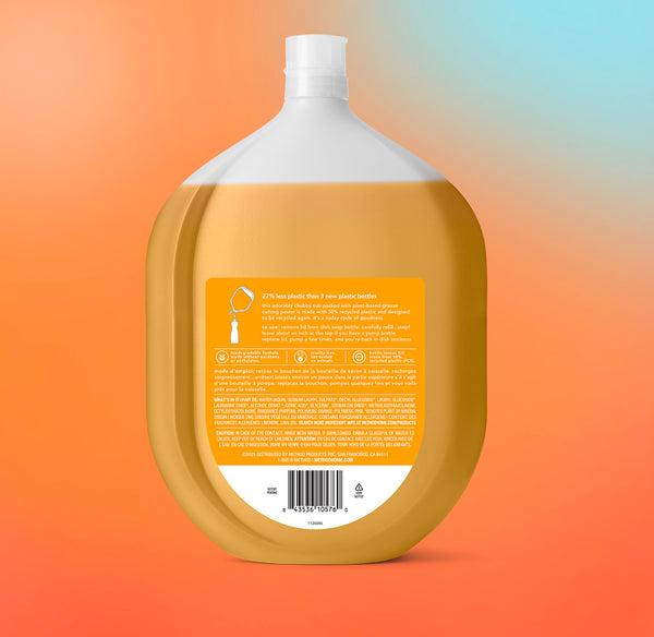 dish soap refill 1.59L - clementine (new packaging)
