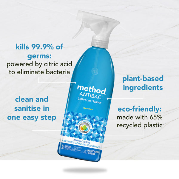 antibac bathroom cleaner 828ml - spearmint