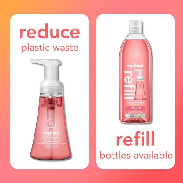 (carton of 6) foaming hand wash 300ml - pink grapefruit