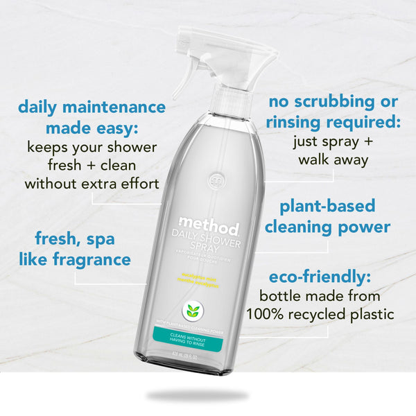 daily shower spray 828ml - eucalyptus mint