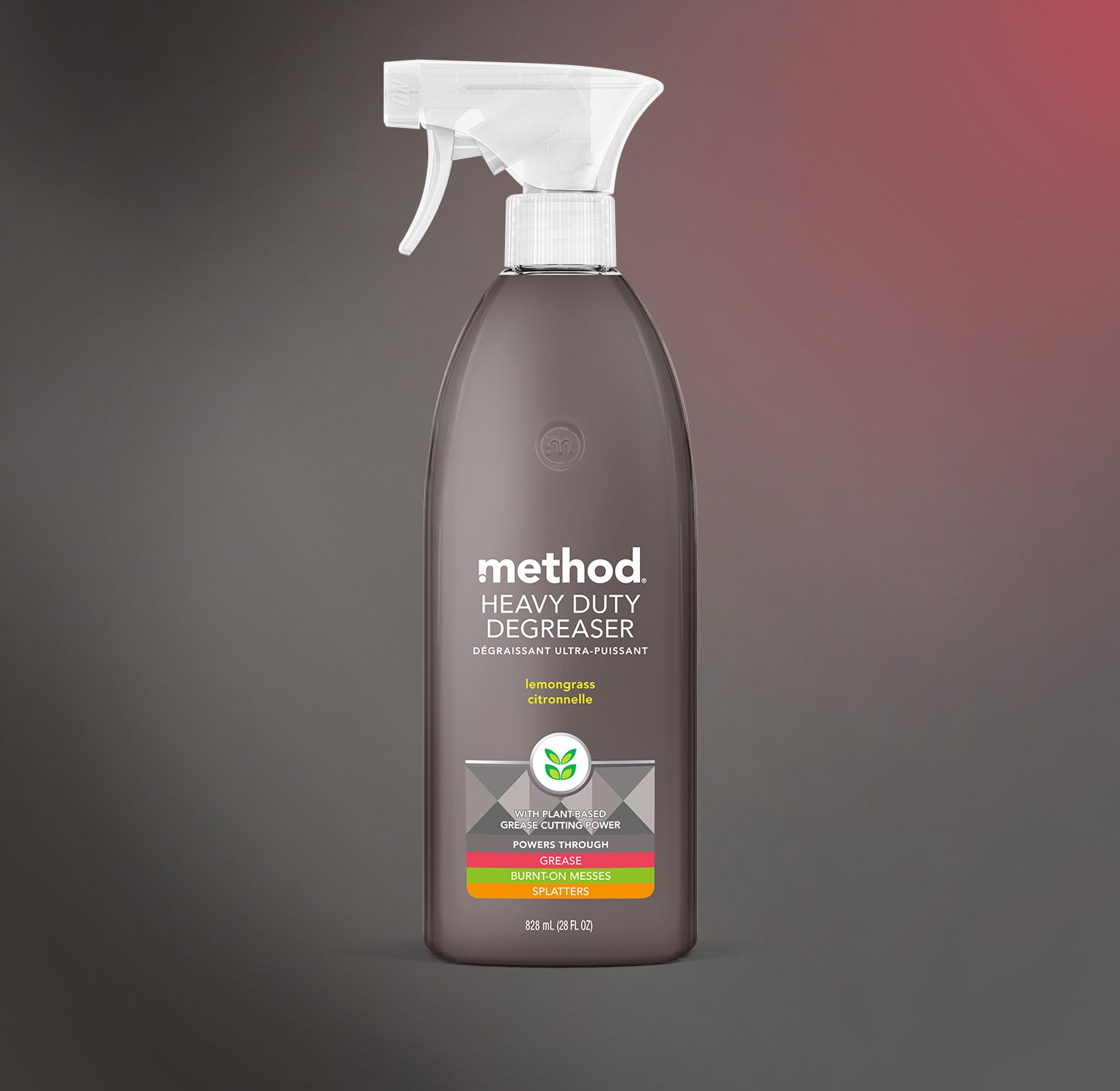 Method Heavy Duty Degreaser – Lemongrass Scent – Oven & Stove Top Cleaner – 28oz Spray