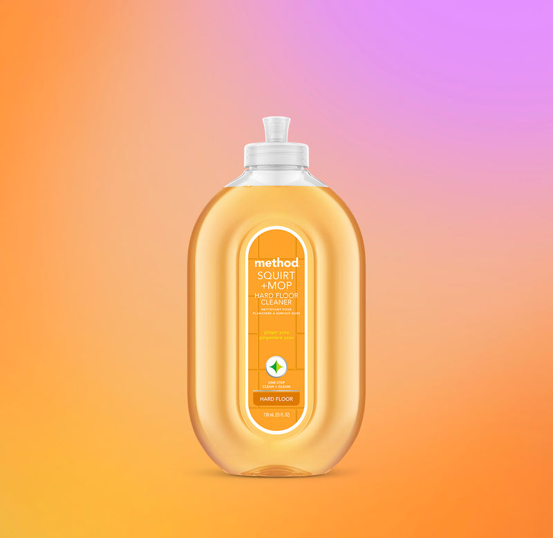 (carton of 6) squirt + mop hard floor cleaner 739ml - ginger yuzu