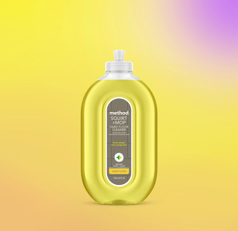(carton of 6) squirt + mop hard floor cleaner 739ml - lemon ginger