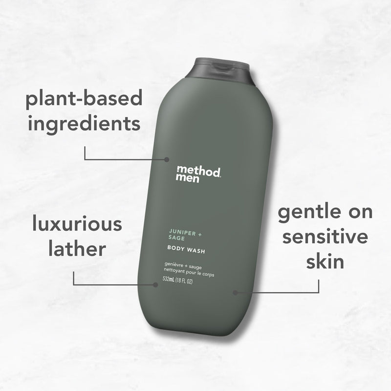 body wash 532ml - juniper + sage