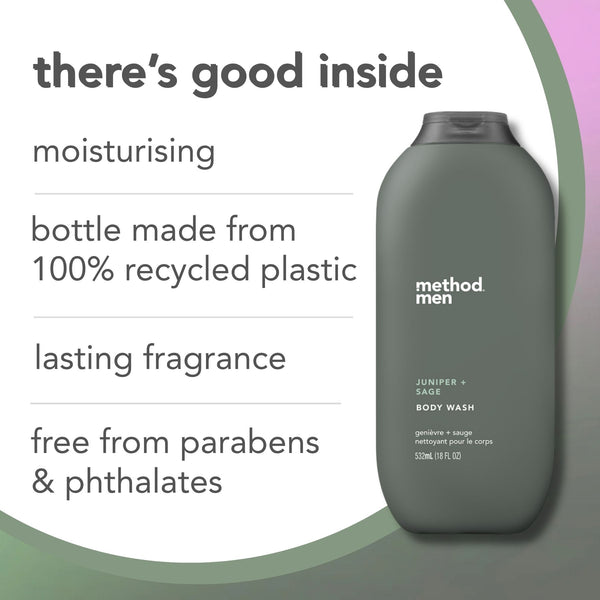 body wash 532ml - juniper + sage