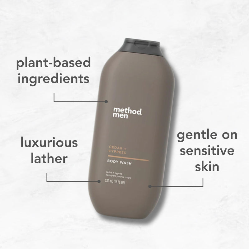 body wash 532ml - cedar + cypress