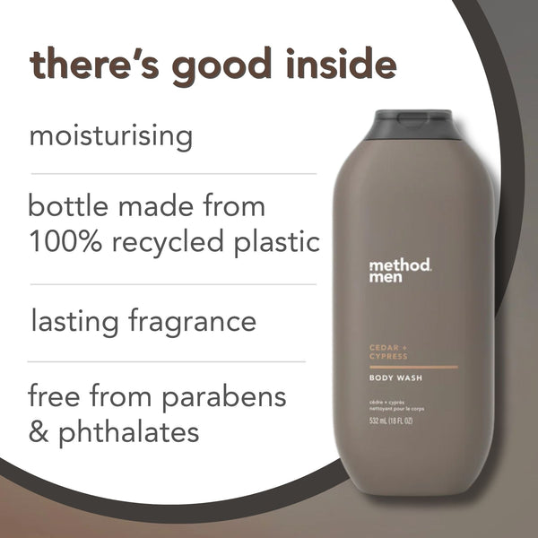body wash 532ml - cedar + cypress