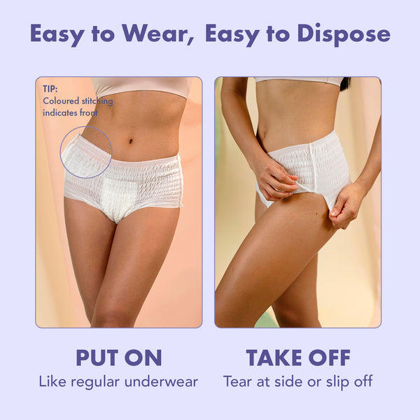 Rael Organic Cotton Period Underwear (S-M) 5's