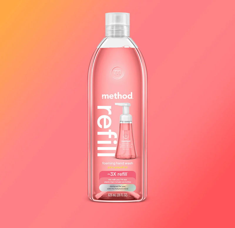 foaming hand wash refill 828ml - pink grapefruit