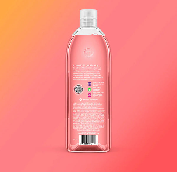 gel hand wash refill 1L - pink grapefruit