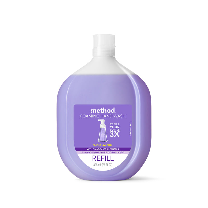 foaming hand wash refill 828ml - french lavender (new packaging)