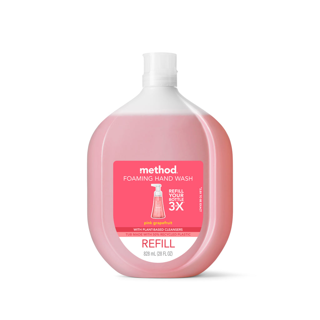foaming hand wash refill 828ml - pink grapefruit (new packaging)