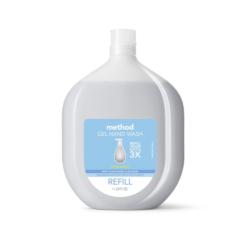 gel hand wash refill 1L - sweet water (new packaging)
