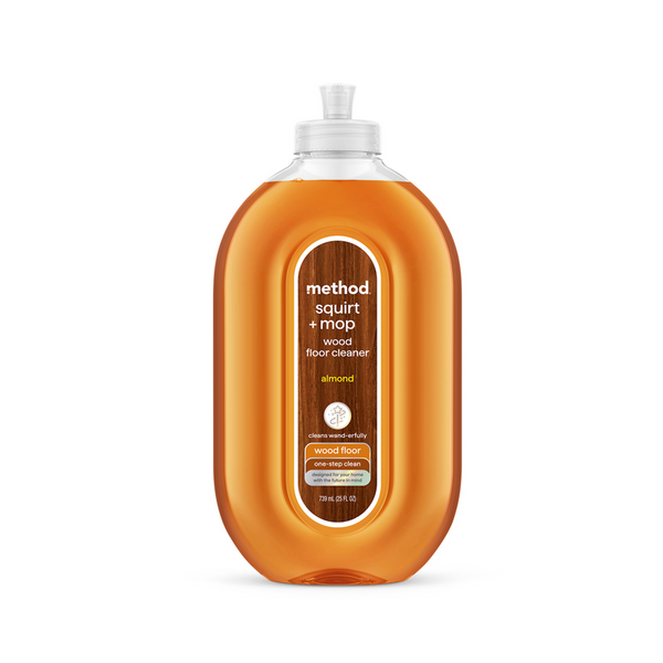 squirt + mop wood floor cleaner 739ml - almond